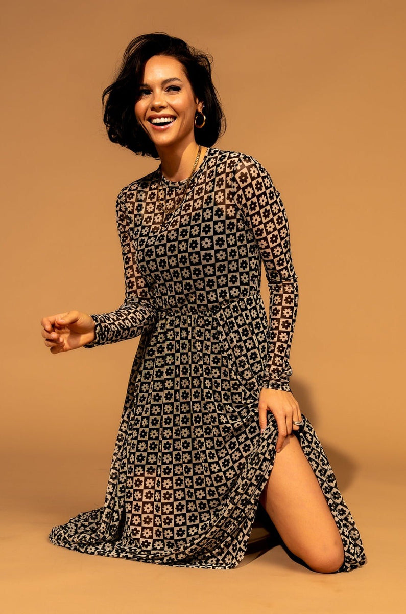 LALA ORIGINAL More You Mesh Maxi Dress in Flower Power Dressed in Lala