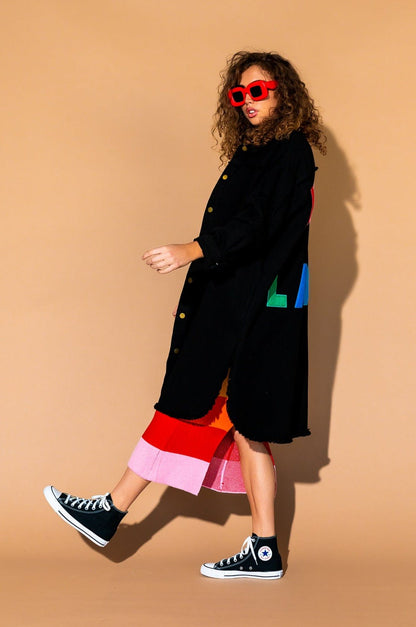 Already Famous Oversized Grunge Trucker Jacket