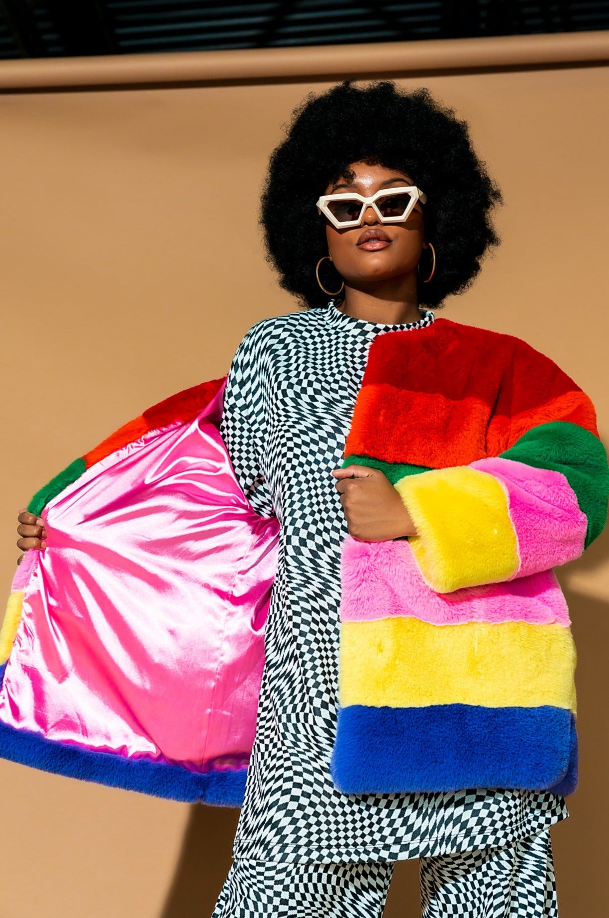 LALA ORIGINAL Dreamland Faux Fur Coat Dressed in Lala