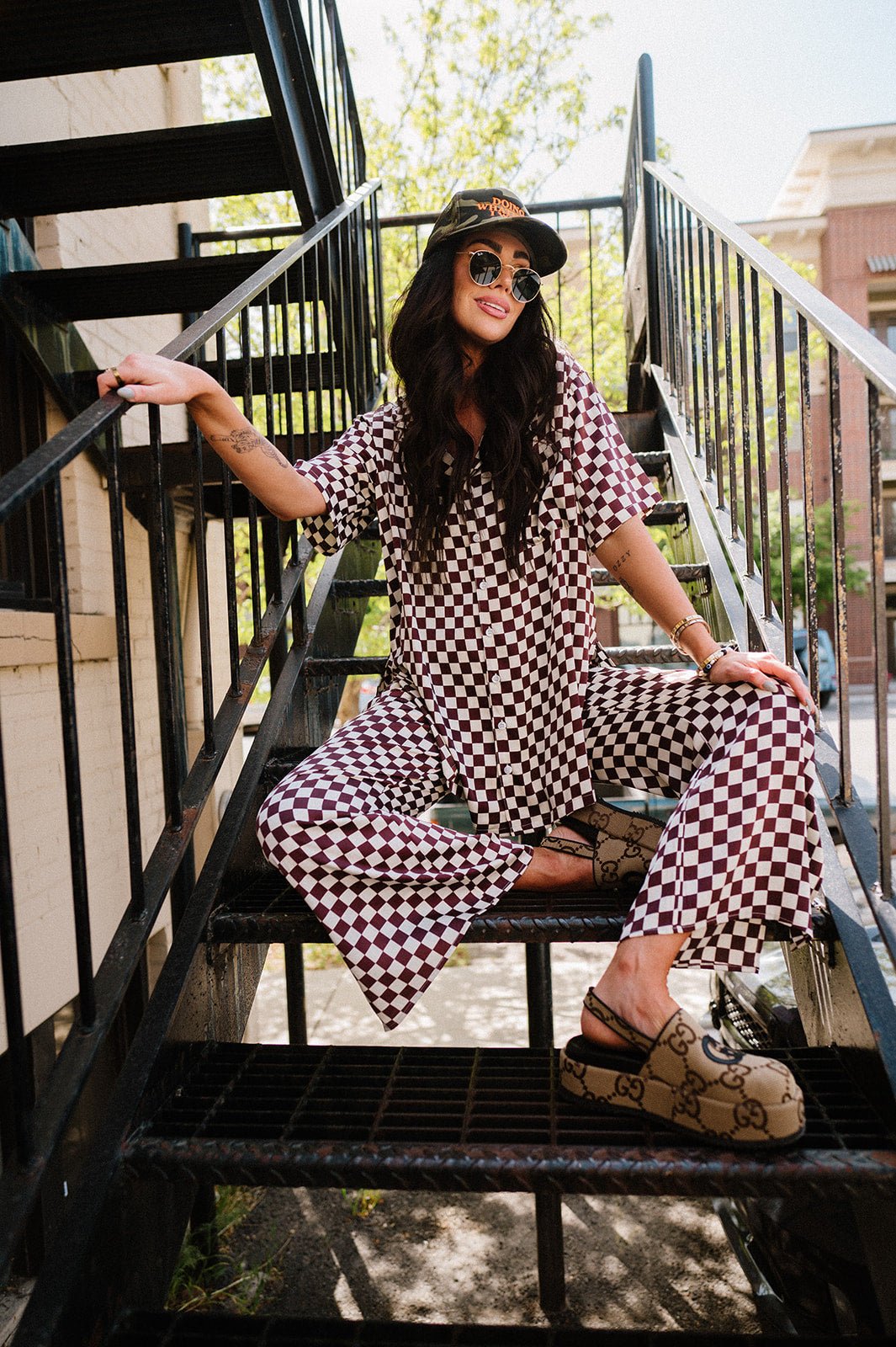 lala satin playsuits Dressed in Lala