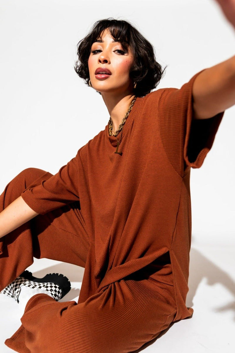 Lex Ribbed Playsuit in Toasted Marshmallow *RESTOCKED* Dressed in Lala