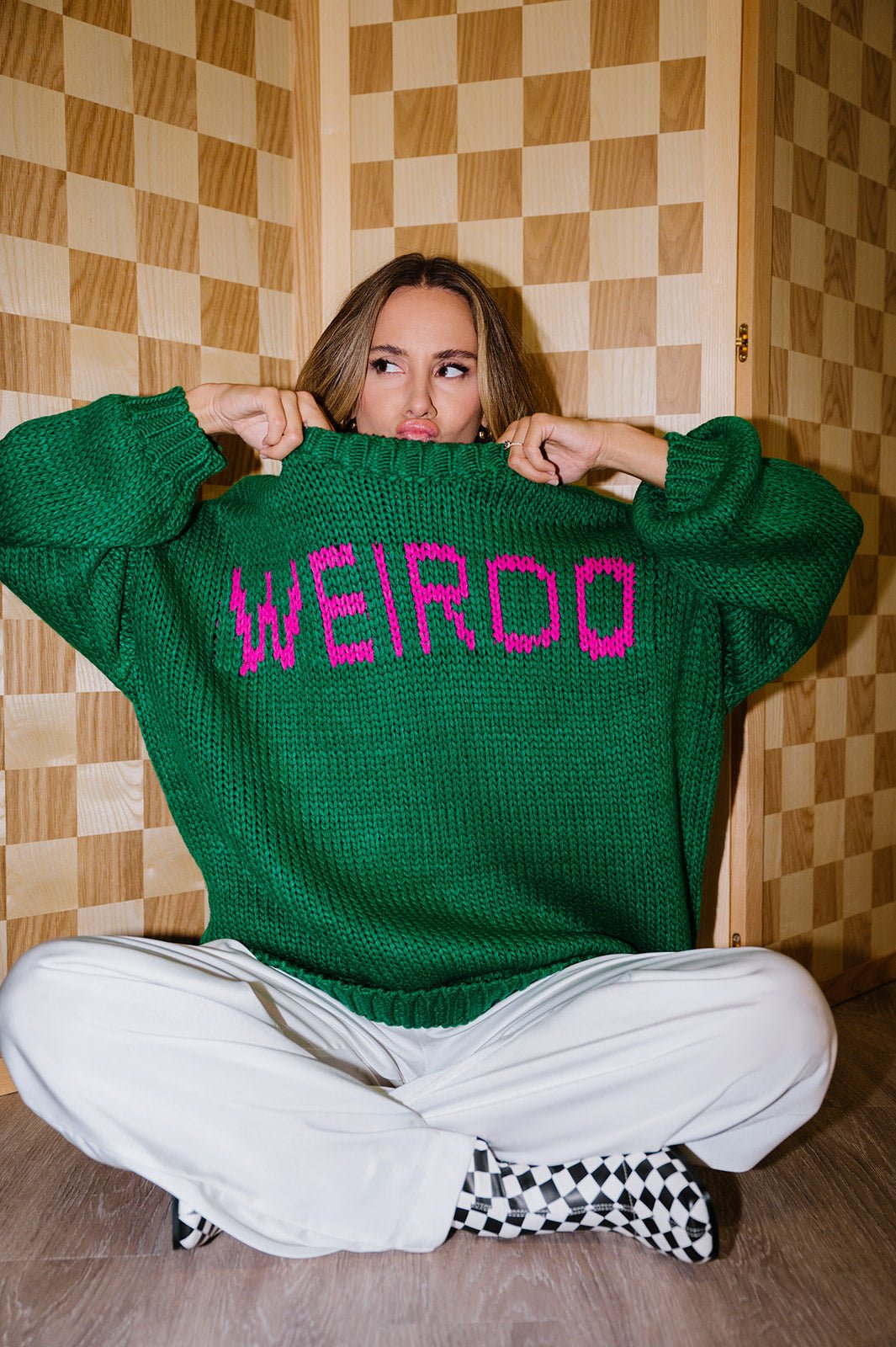 LALA ORIGINAL: I'm A Weirdo Slouchy Knit *RESTOCKED* – Dressed in Lala