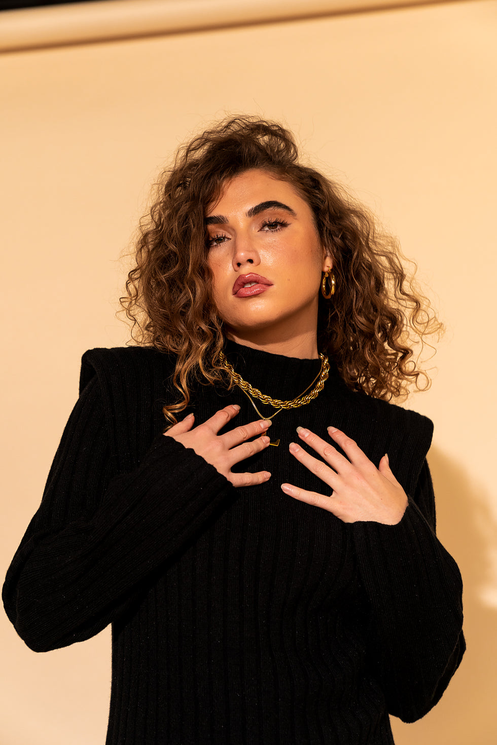 New Era Luxe Knit Set in Black Dressed in Lala