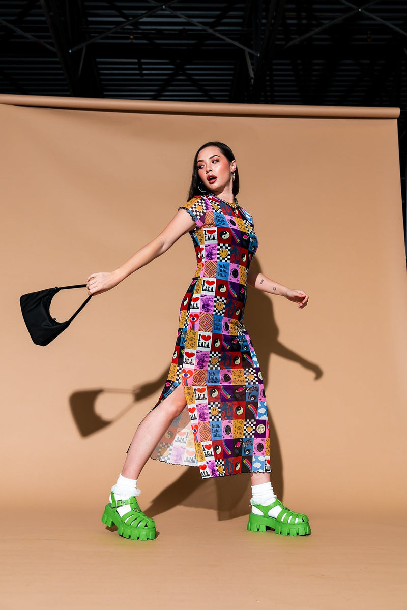 Mad About You Mesh Dress + Slip in Lala World Dressed in Lala