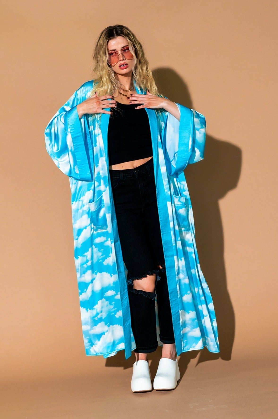 Good Karma Kimono in Cloud Nine