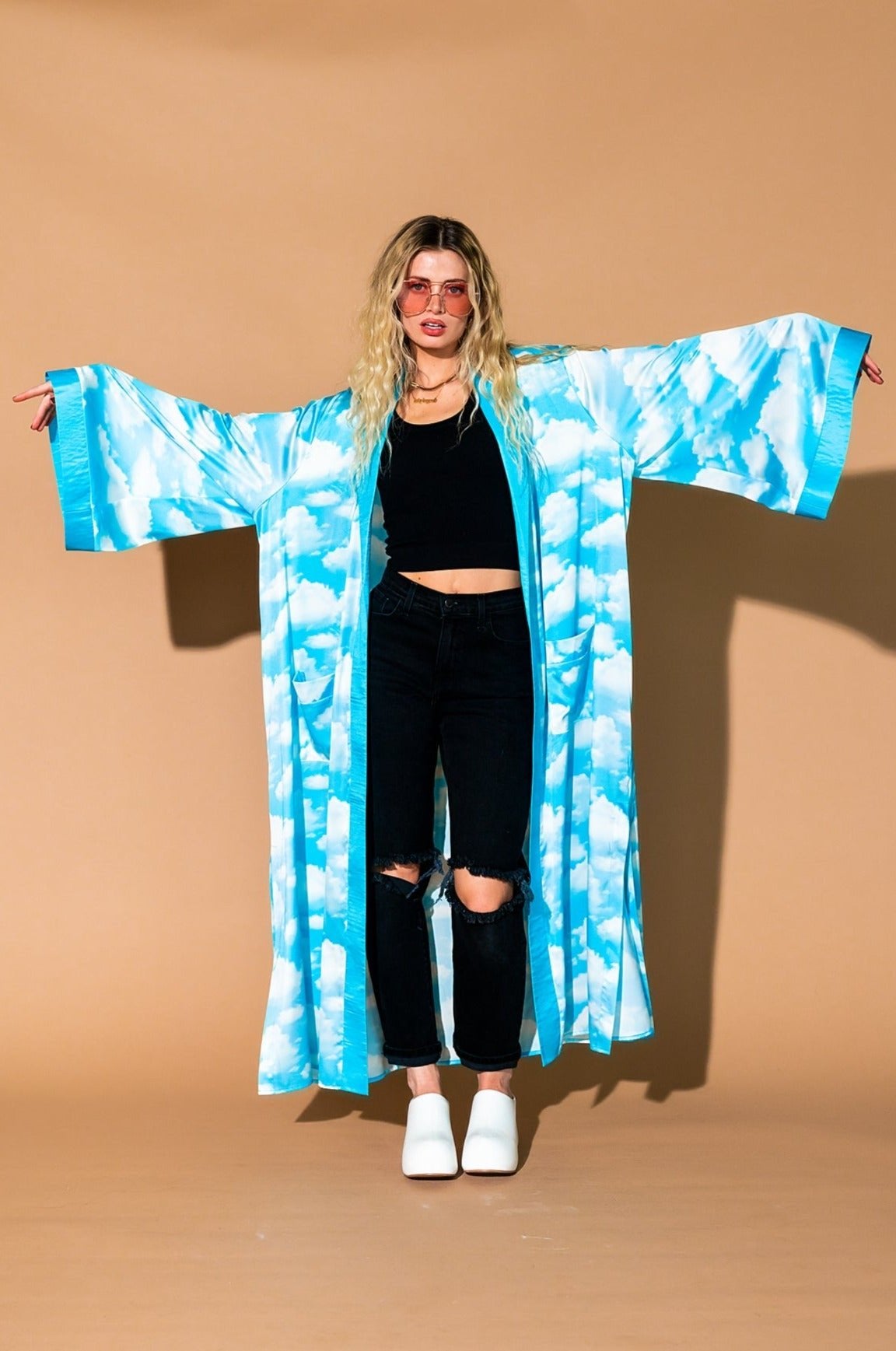 Good Karma Kimono in Cloud Nine