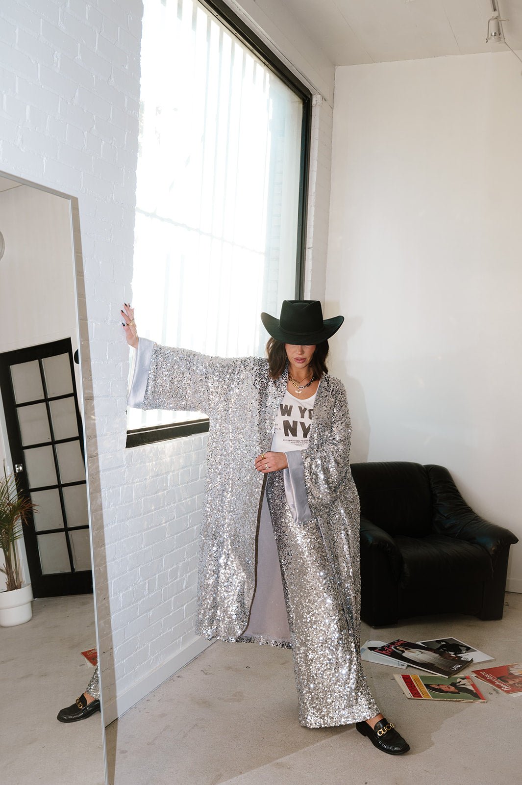 LALA ORIGINAL: Disco Fever Sequin Trousers - Dressed in Lala
