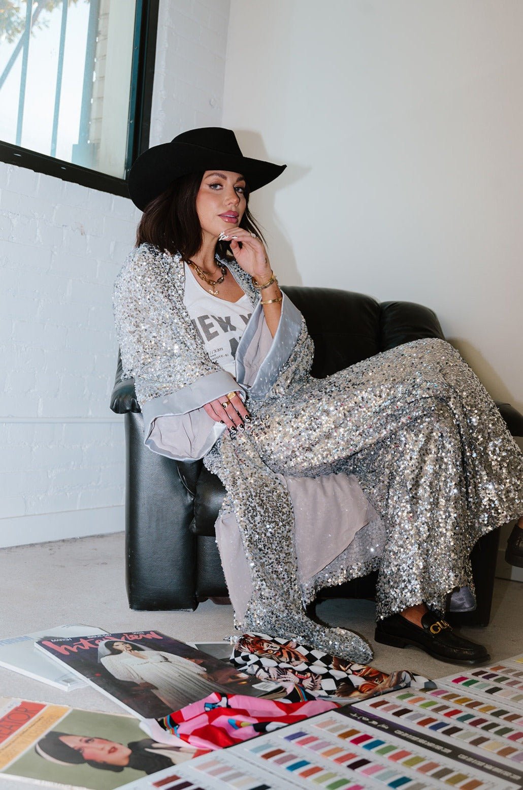 LALA ORIGINAL: Disco Fever Sequin Trousers - Dressed in Lala
