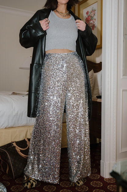 LALA ORIGINAL: Disco Fever Sequin Trousers - Dressed in Lala