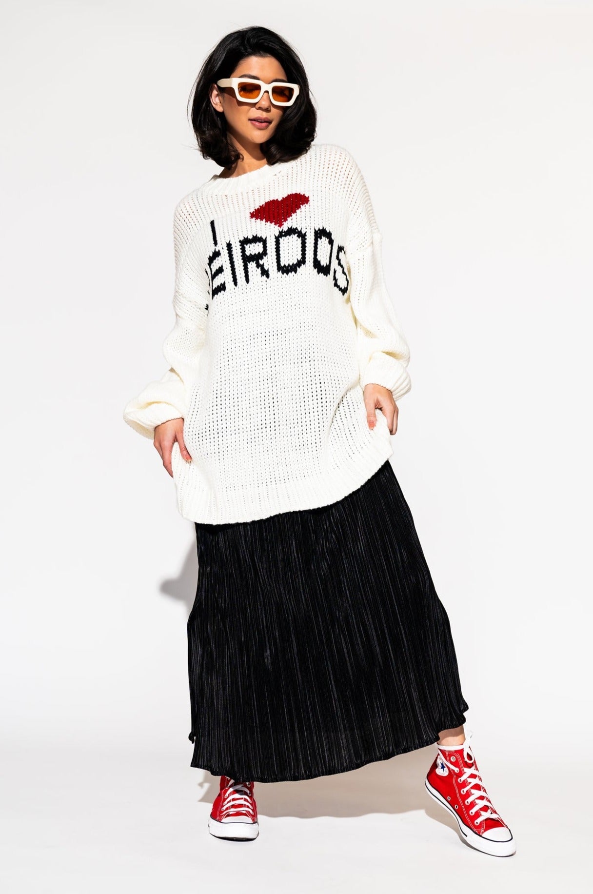 LALA ORIGINAL: I Love Weirdos Slouchy Knit - Dressed in Lala