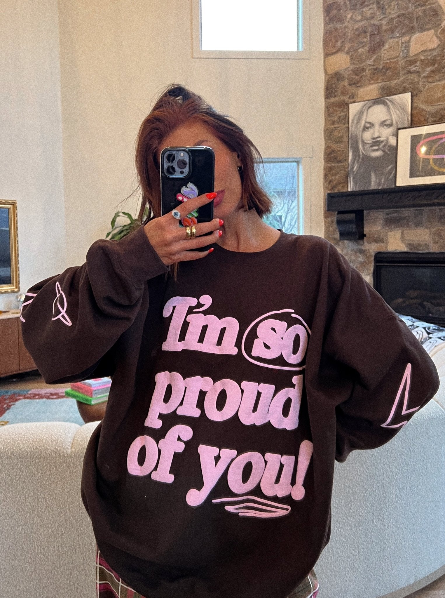 LALA ORIGINAL: I'm So Proud Of You Oversized Pullover - Dressed in Lala