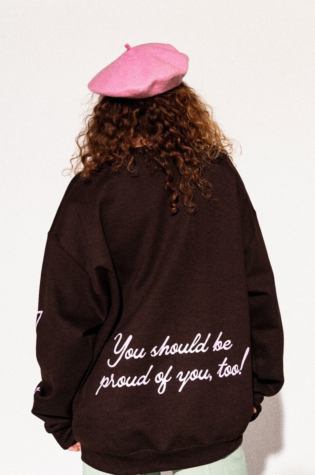 LALA ORIGINAL: I'm So Proud Of You Oversized Pullover - Dressed in Lala