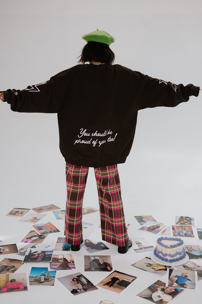 LALA ORIGINAL: I'm So Proud Of You Oversized Pullover - Dressed in Lala