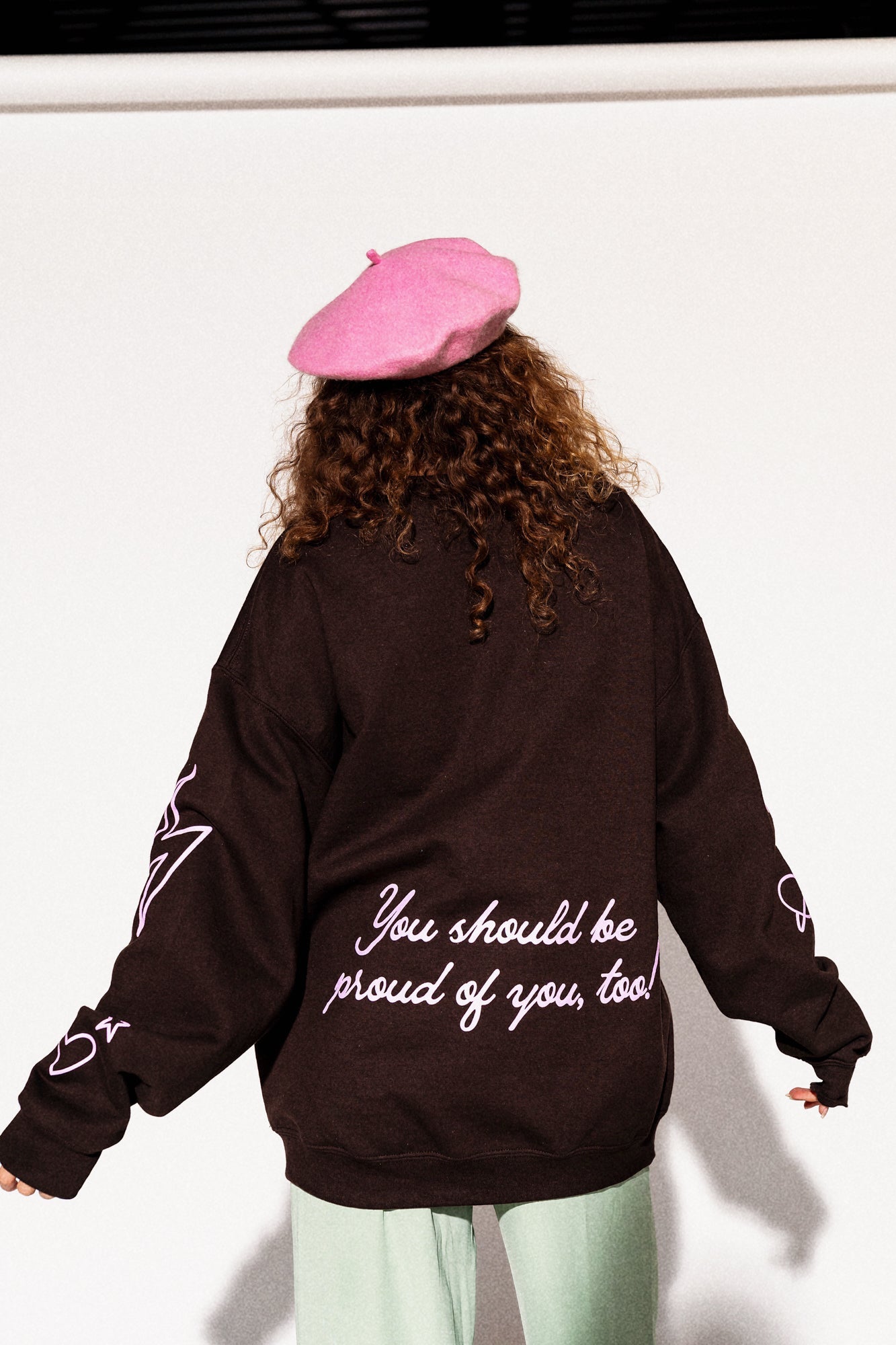 LALA ORIGINAL: I'm So Proud Of You Oversized Pullover - Dressed in Lala