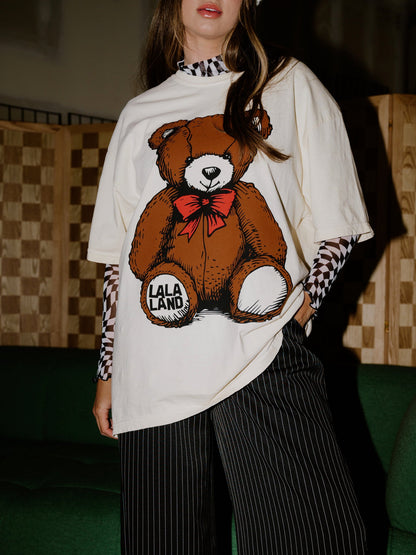 LALA ORIGINAL: Inner Child Oversized Teddy Tee - Dressed in Lala