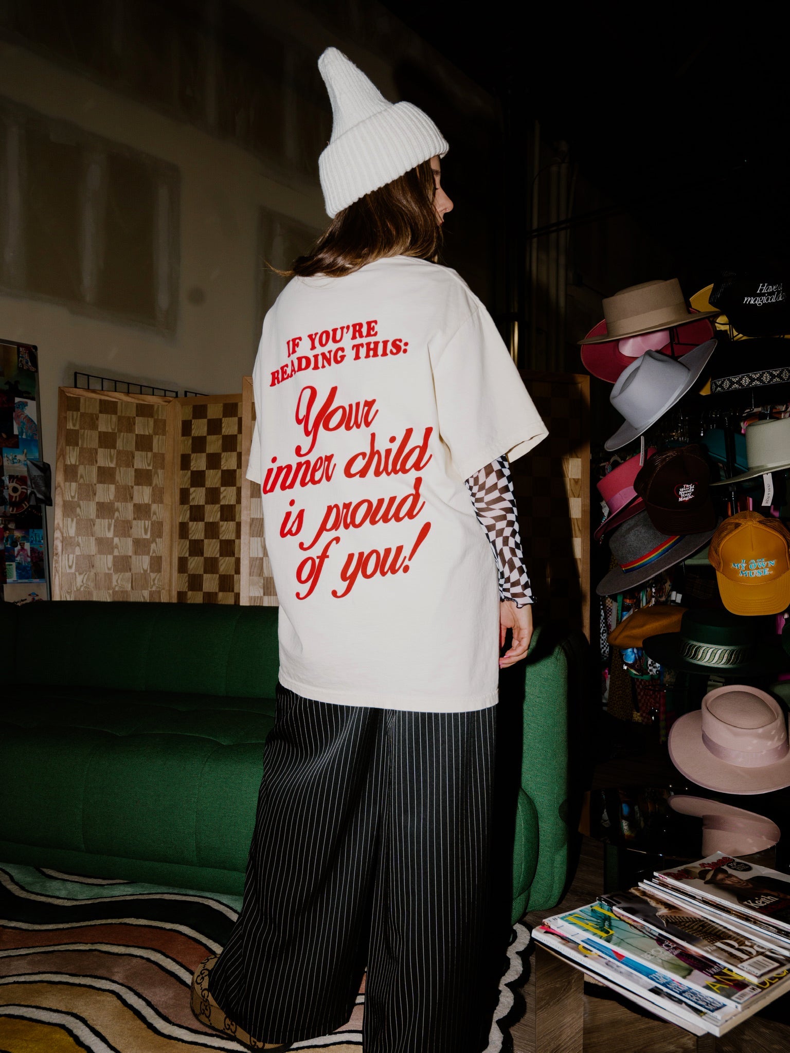 LALA ORIGINAL: Inner Child Oversized Teddy Tee - Dressed in Lala