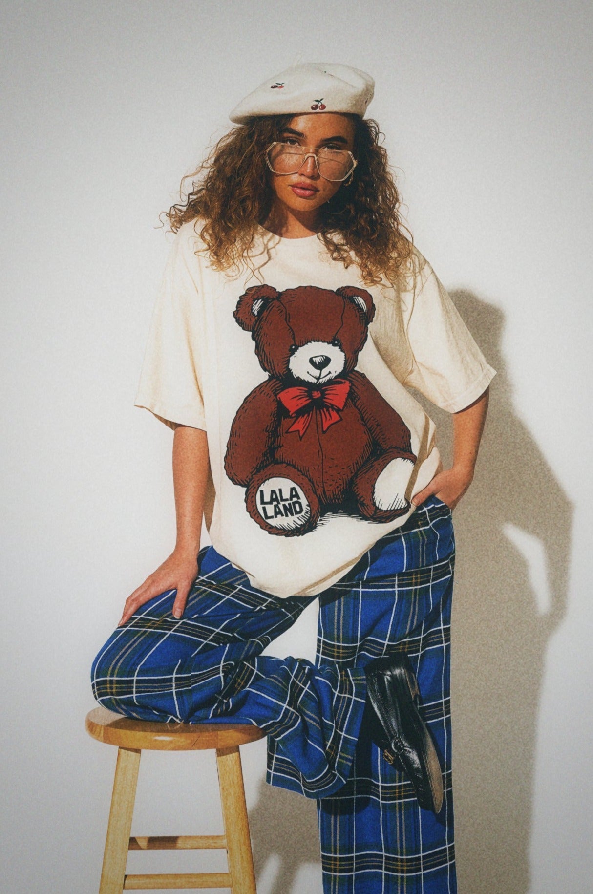 LALA ORIGINAL: Inner Child Oversized Teddy Tee - Dressed in Lala