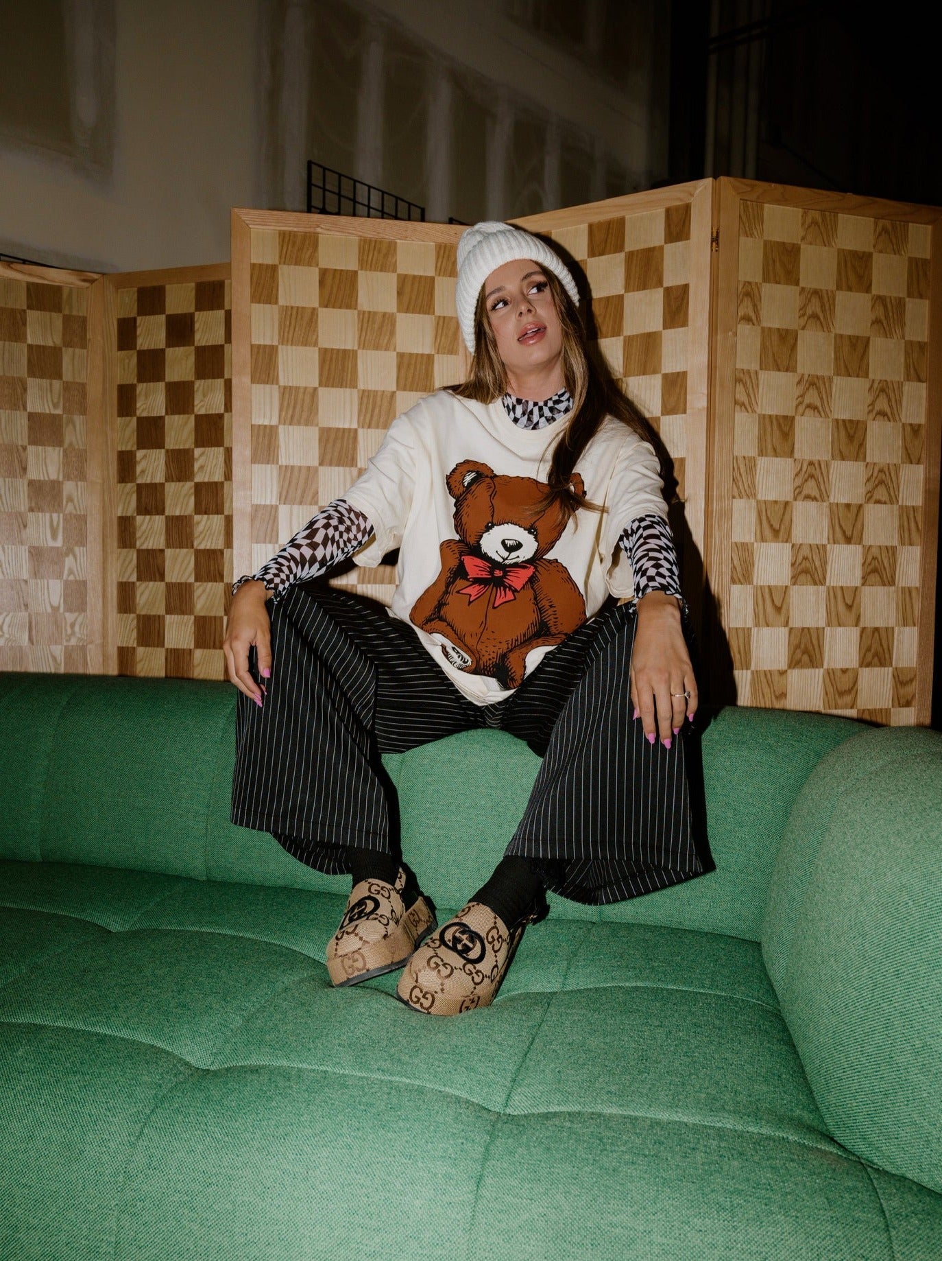 LALA ORIGINAL: Inner Child Oversized Teddy Tee - Dressed in Lala
