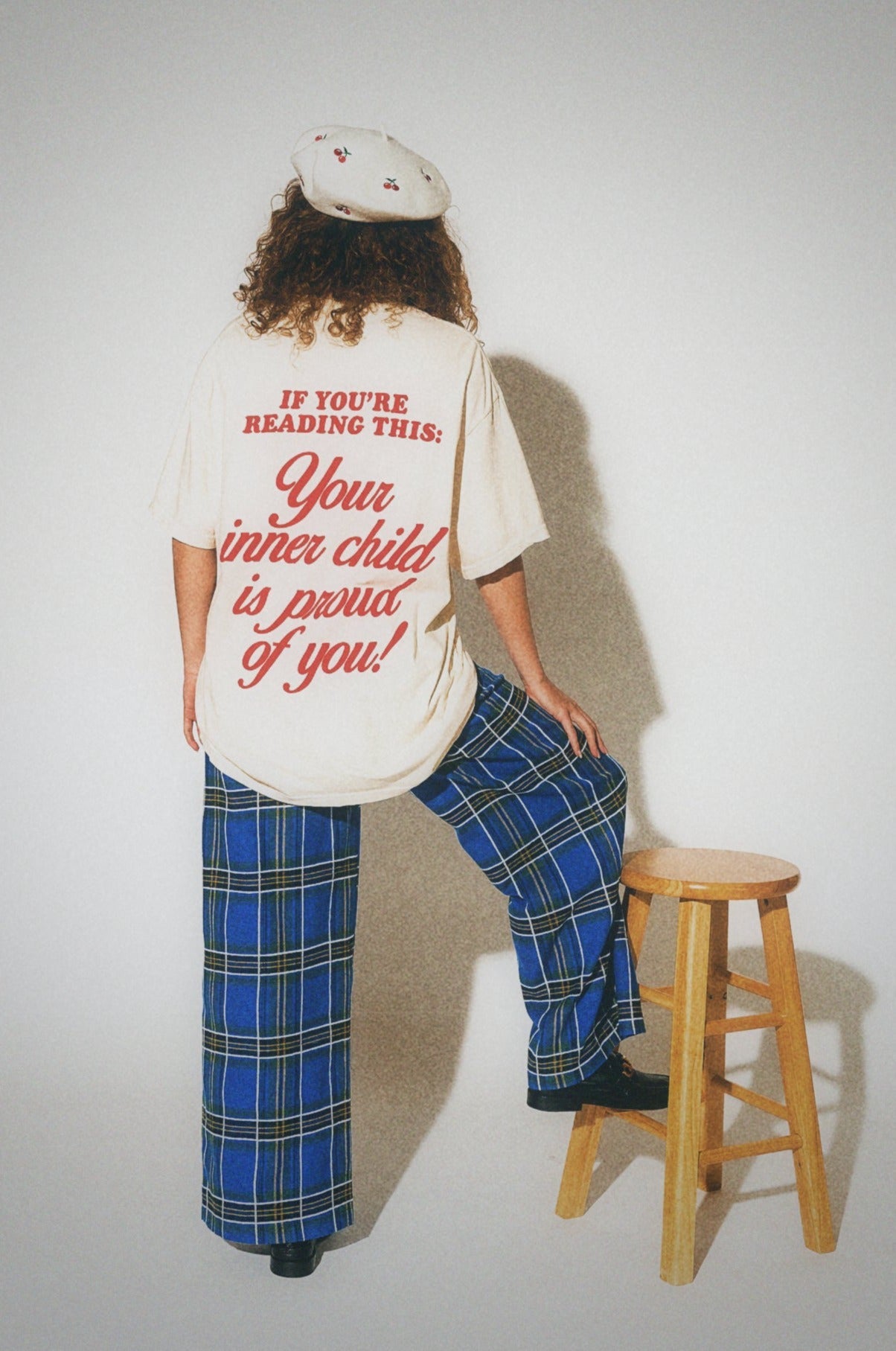 LALA ORIGINAL: Inner Child Oversized Teddy Tee - Dressed in Lala