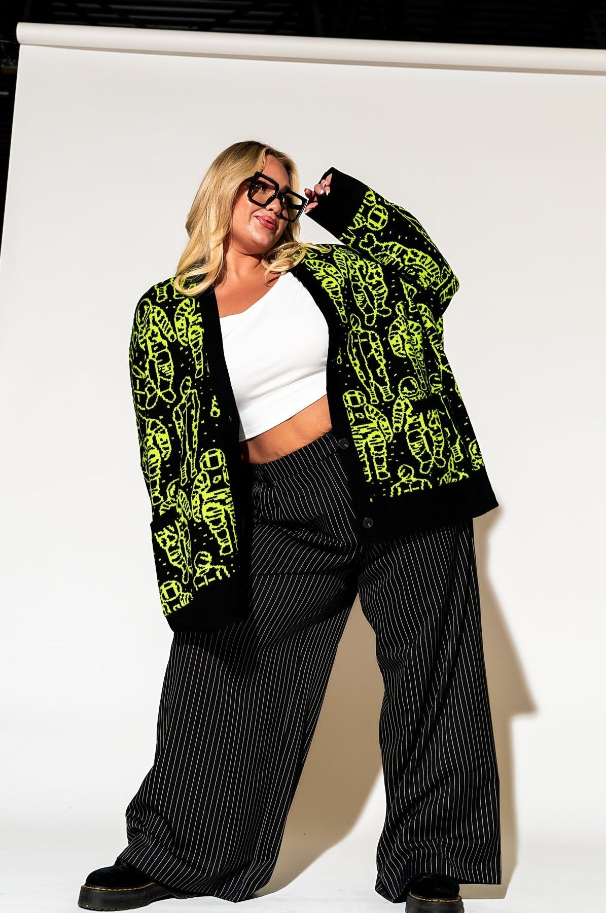 LALA ORIGINAL: Interstellar Oversized Cardigan - Dressed in Lala