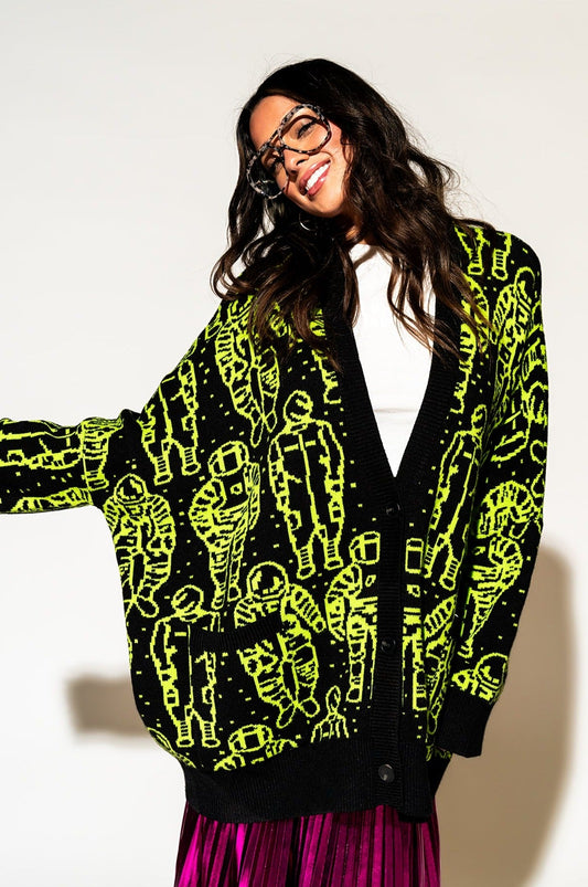 LALA ORIGINAL: Interstellar Oversized Cardigan - Dressed in Lala