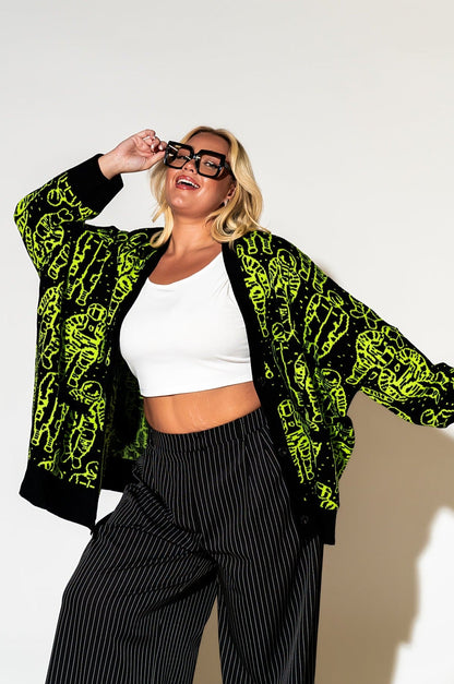 LALA ORIGINAL: Interstellar Oversized Cardigan - Dressed in Lala