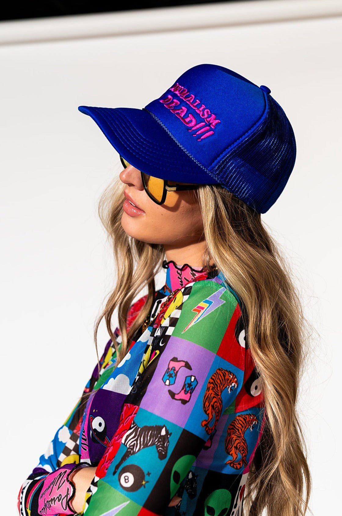 LALA ORIGINAL: Mesh Top in Be Yourself Patchwork - Dressed in Lala