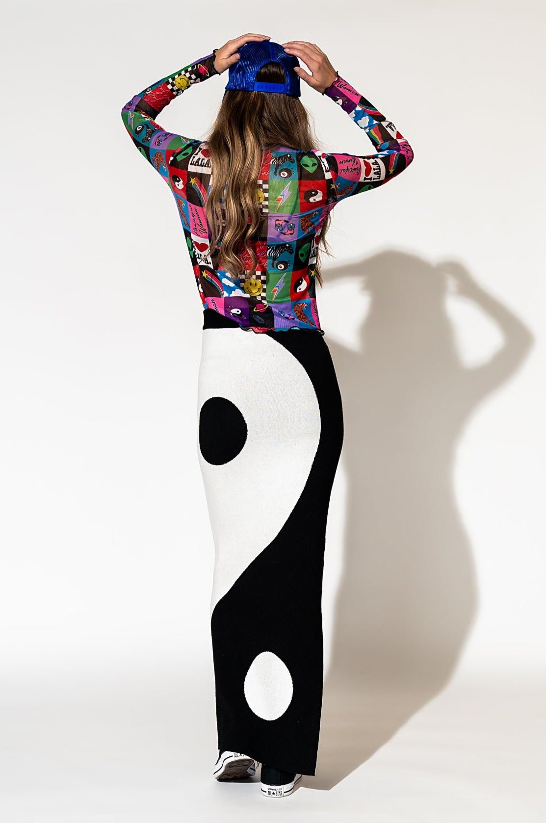 LALA ORIGINAL: Mesh Top in Be Yourself Patchwork - Dressed in Lala