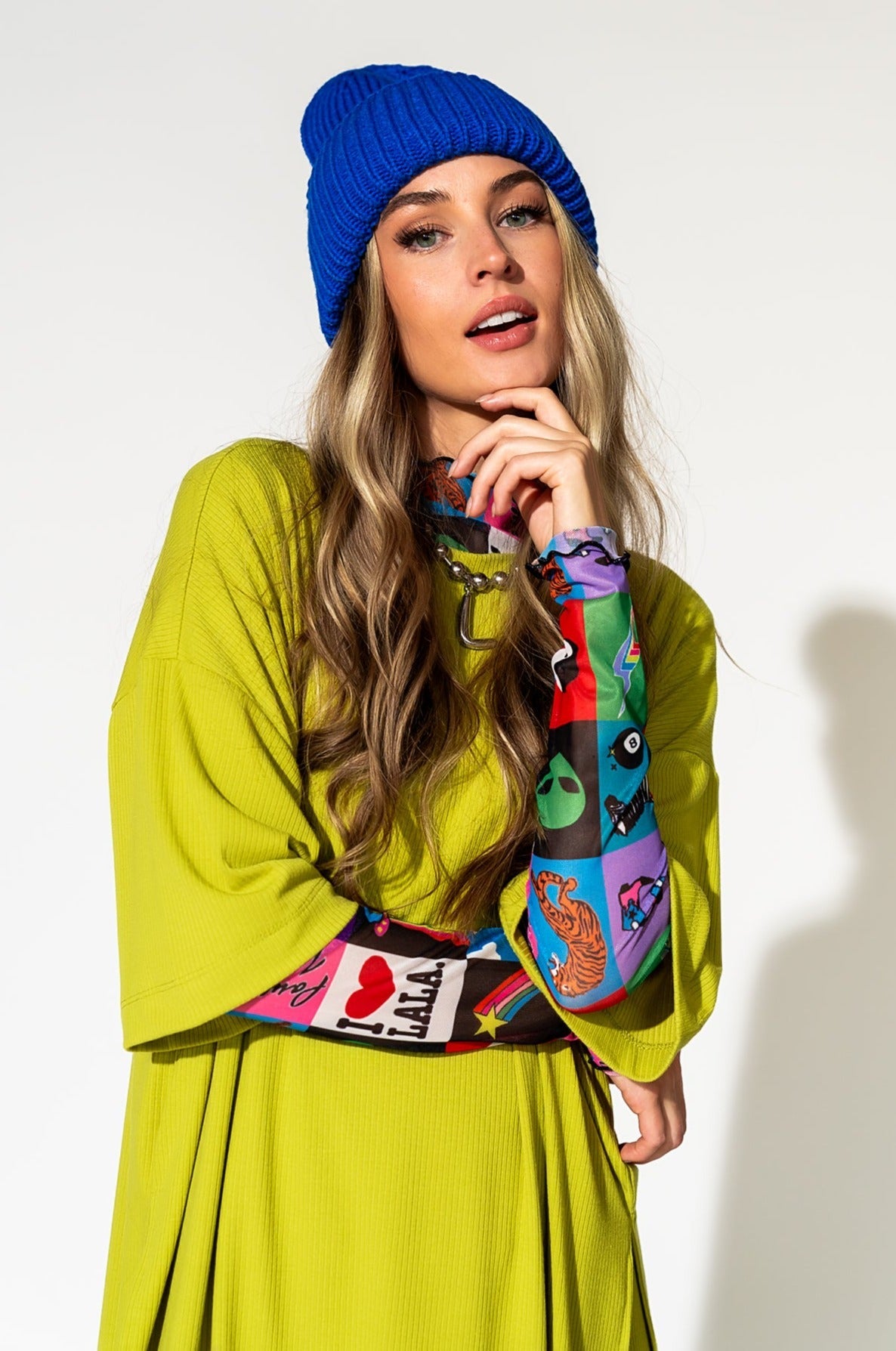 LALA ORIGINAL: Mesh Top in Be Yourself Patchwork - Dressed in Lala