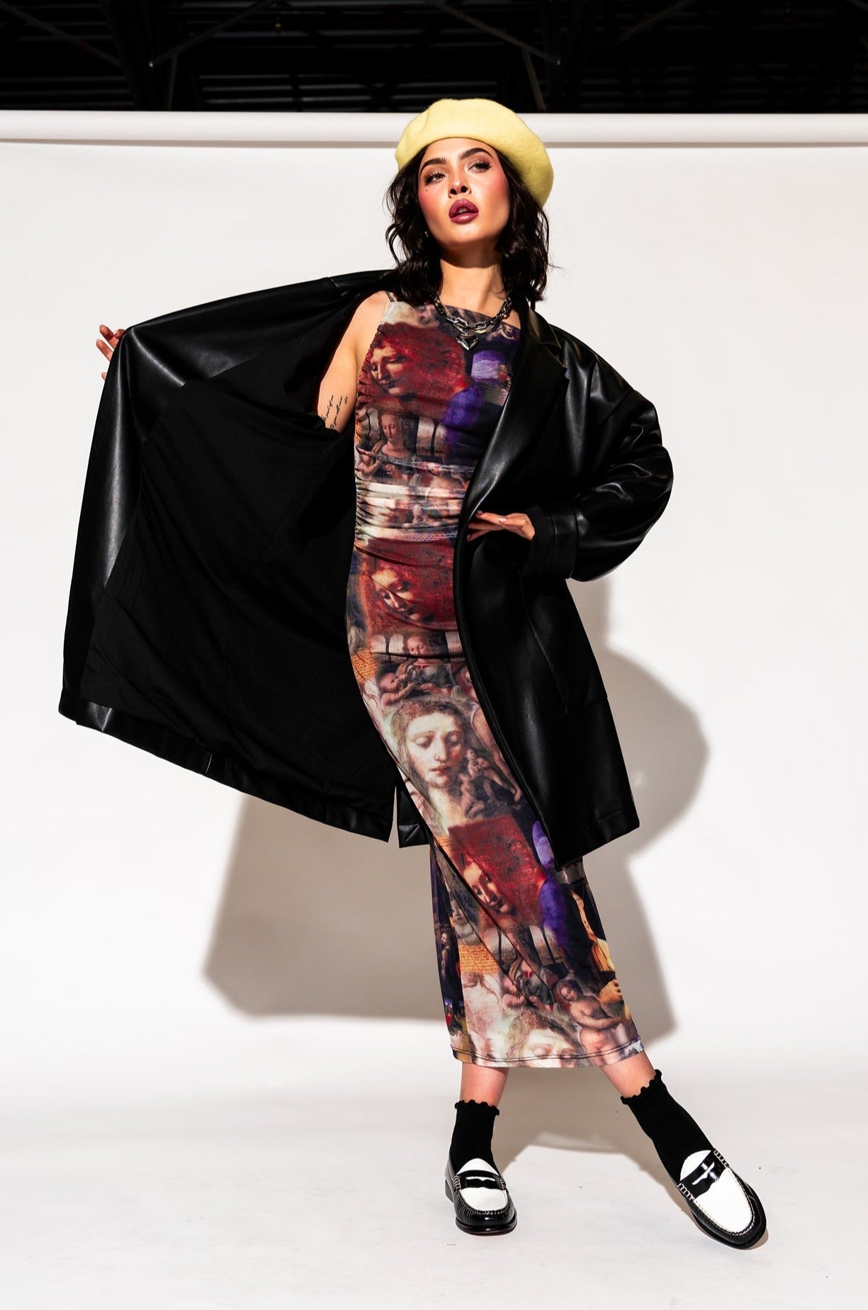 LALA ORIGINAL: Scorpio Coat in Buttery Soft Vegan Leather - Dressed in Lala