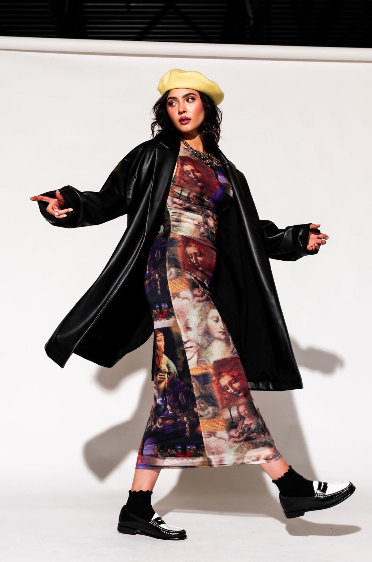 LALA ORIGINAL: Scorpio Coat in Buttery Soft Vegan Leather - Dressed in Lala