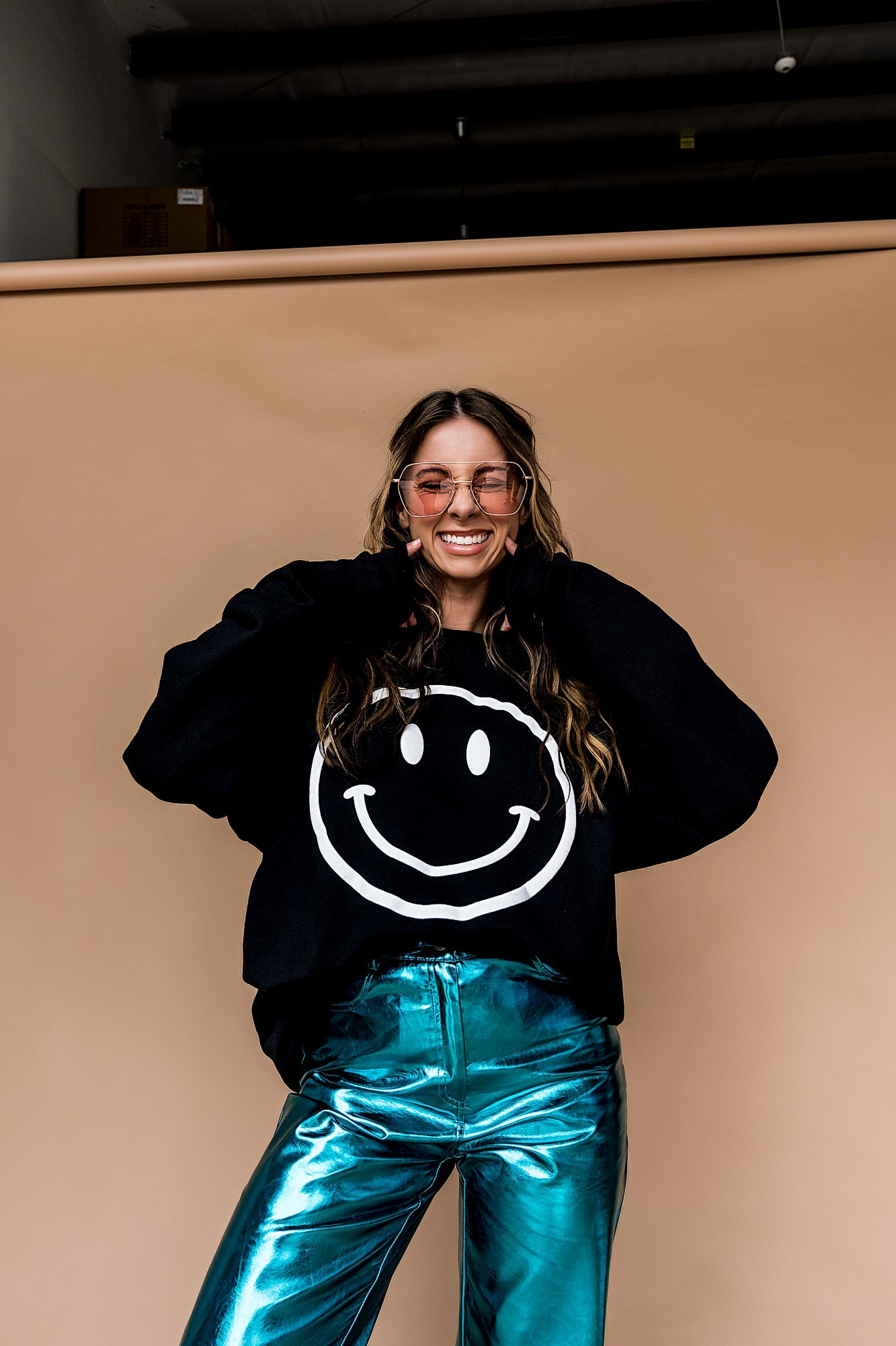 LALA ORIGINAL: The World Needs Your Magic Puff Print Pullover in Black/White *RESTOCKED* - Dressed in Lala