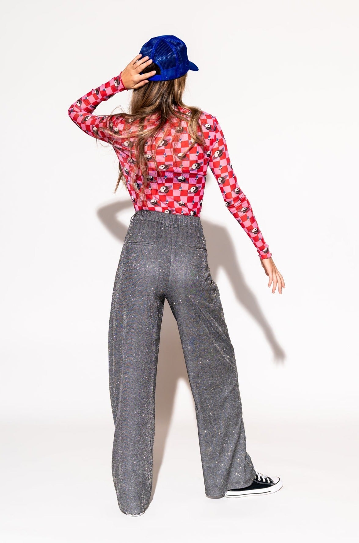 LALA ORIGINAL: To The Disco Sparkle Wide Leg Trouser - Dressed in Lala